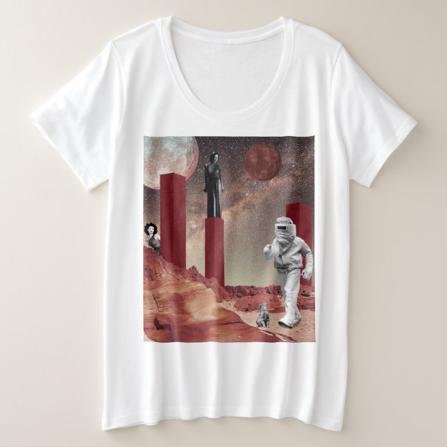 Gast bei Mars Große Größe T-Shirt (Design vorne)