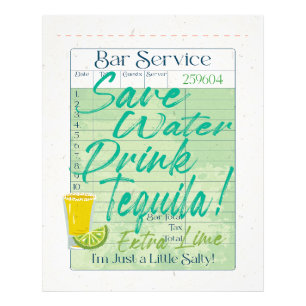 Gast Karo Empfang Rett Water Drink Tequila Salty Fotodruck