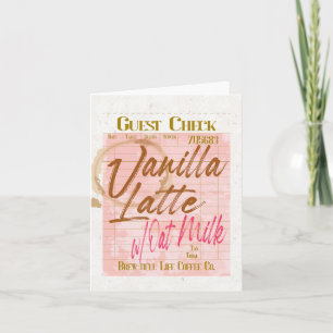Gast Karo Empfang Vanilla Latte Kaffee Hafermilch