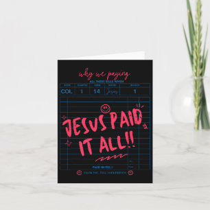 Gast Karo Jesus zahlte es alle Anbetungen Ostertag Karte