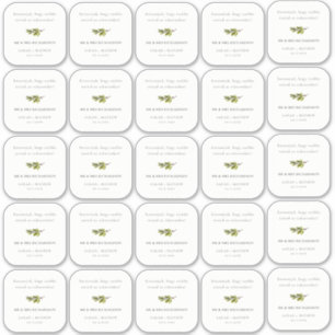 Gast Name des Minimal Green Pine Branch Foliage Aufkleber