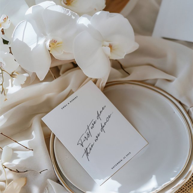 Gast Name Modern Minimal Table Guest Platzkarte (Guest Name Modern Minimal Table Guest Place Card)