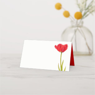 Gast-Platzkarten in Roter Tulpe Platzkarte