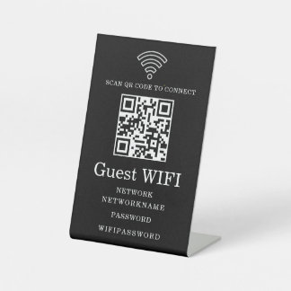 Gäst-WLAN-Schild Sockelschild