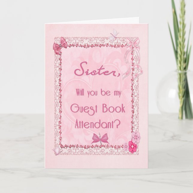 Gastbuchbetreuer Karte (Vorderseite)