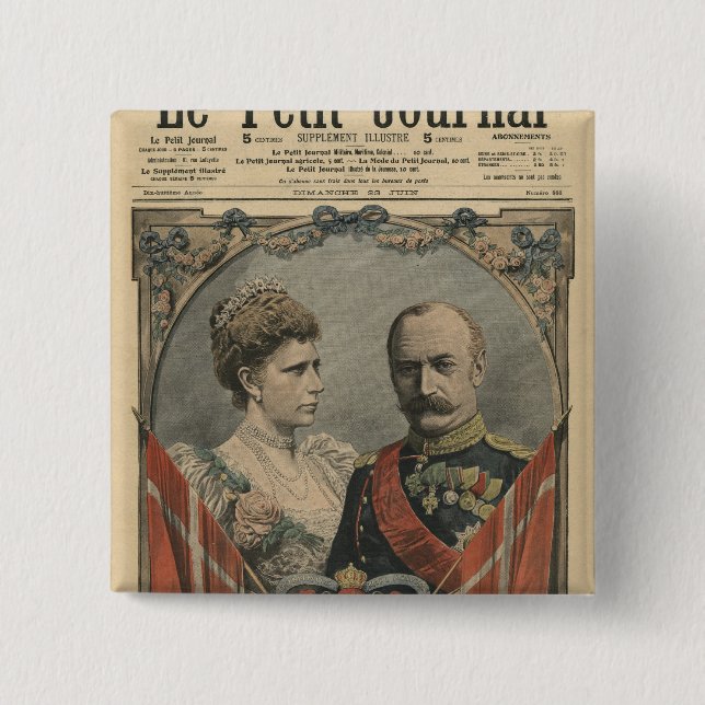 Gäste von Frankreich, König Frederick VIII und Button (Vorderseite)