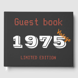 Gästebuch 1975 Jahre Geburtstagsgeschenk