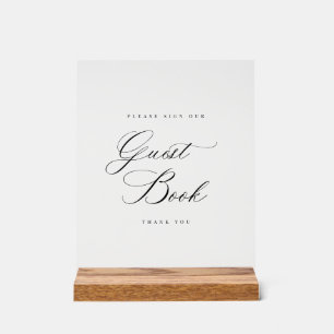 Gästebuch - Akryllische Hochzeitstisch-Dekoration Acrylschild