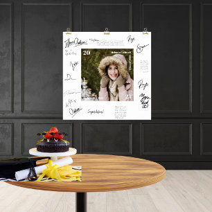 Gästebuch Alternative Abschluss-Fotoplakat