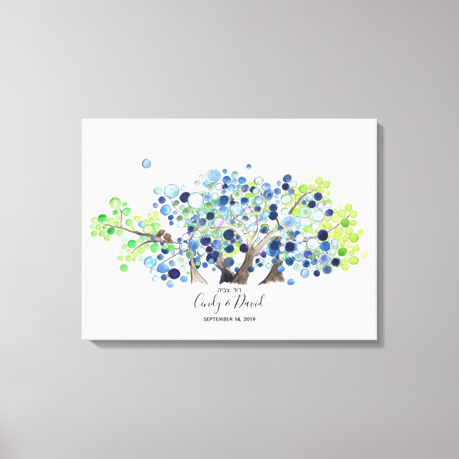 Gästebuch Alternative - Leinwand - Romantischer Wa (Vorderseite)