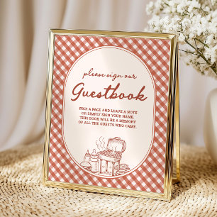 Gästebuch Baby Q BBQ Paare Baby Shower