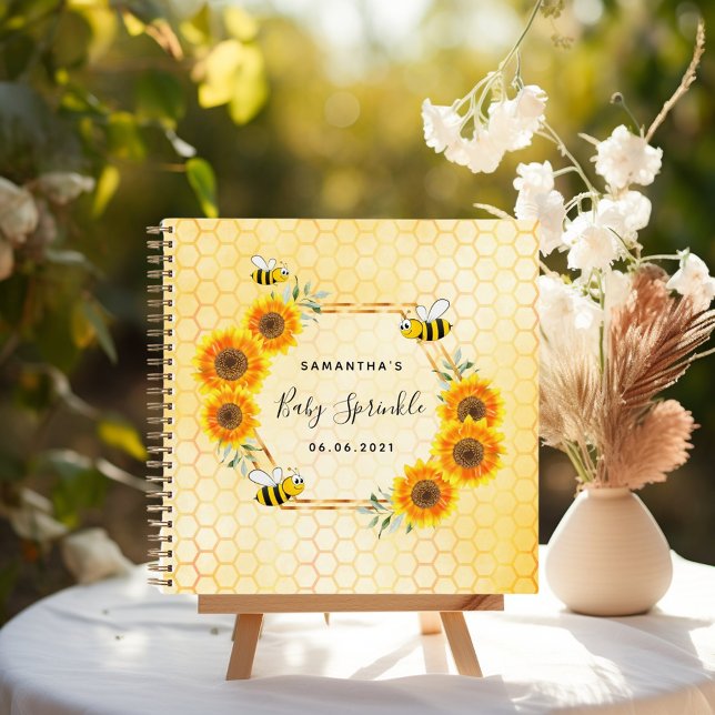 Gästebuch Bienenwabenblumen Babysprinkle Notizbuch (Von Creator hochgeladen)