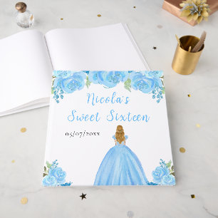 Gästebuch Blondes Haar Prinzessin Blau Sweet Sixte