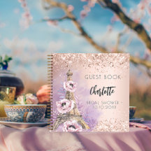 Gästebuch Brautparty Paris Eiffel