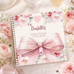 Gästebuch Brautparty Rosa Bogen-Florieren Notizbuch