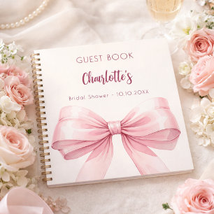 Gästebuch Brautparty rot Rosa Bug Creme Notizbuch