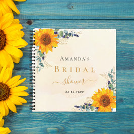 Gästebuch Brautparty sunbluts eucalyptus Notizbuch