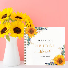 Gästebuch Brautparty sunbluts eucalyptus Notizbuch