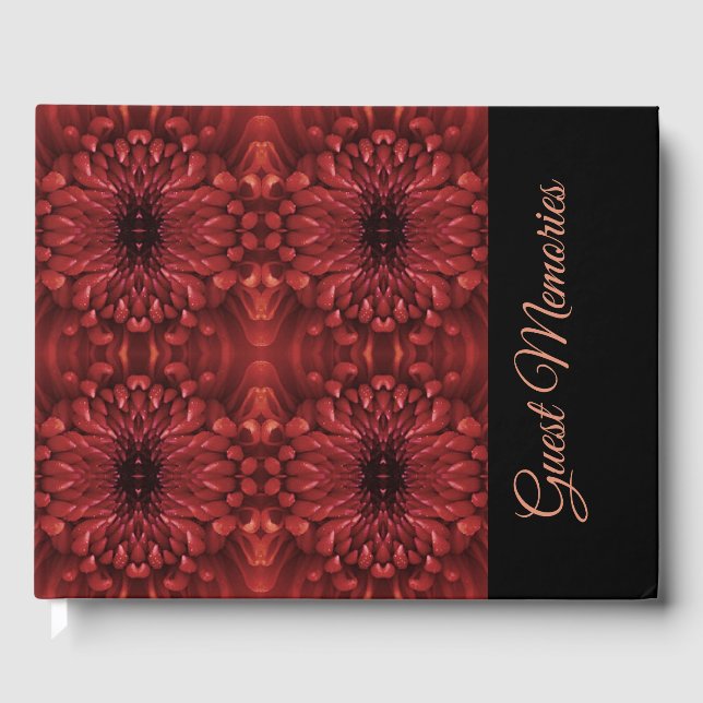Gästebuch - Chrysanthemum Red Kaleidoscopic (Vorderseite)