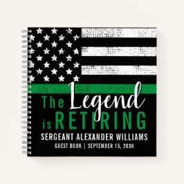 Gästebuch der Armee unter grüner Flagge für das Mi Notizbuch