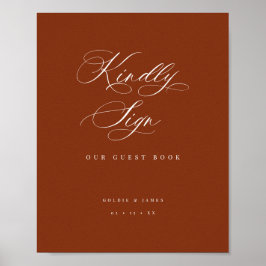 Gästebuch-Empfang-Event-Table-Plakat Poster