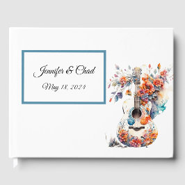 Gästebuch Floral Guitar