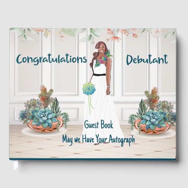 Gästebuch für Black Debutante Celebration (Vorderseite)