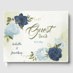 Gästebuch für bläuliche Blüten
