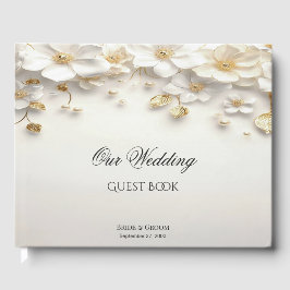 Gästebuch für Elfenbein Weißes Blätter