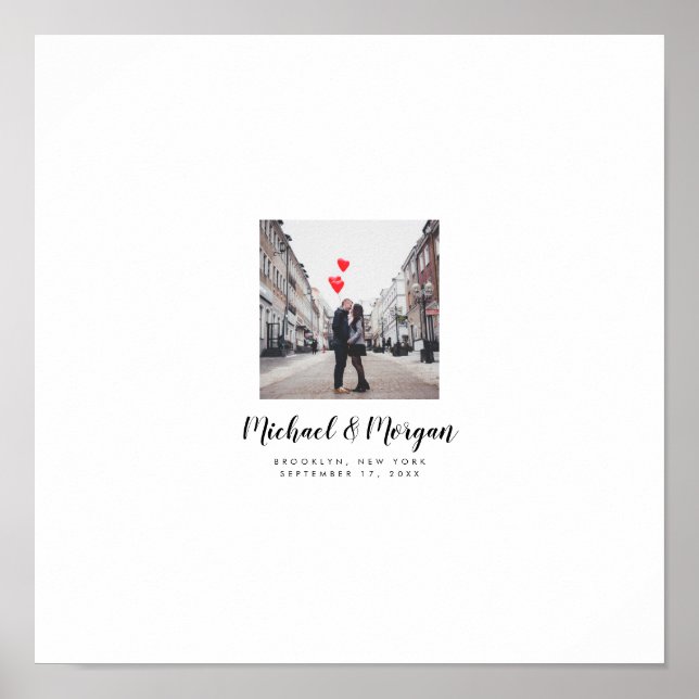 Gästebuch für handgeschriebene Wünsche im Hochzeit (Vorne)