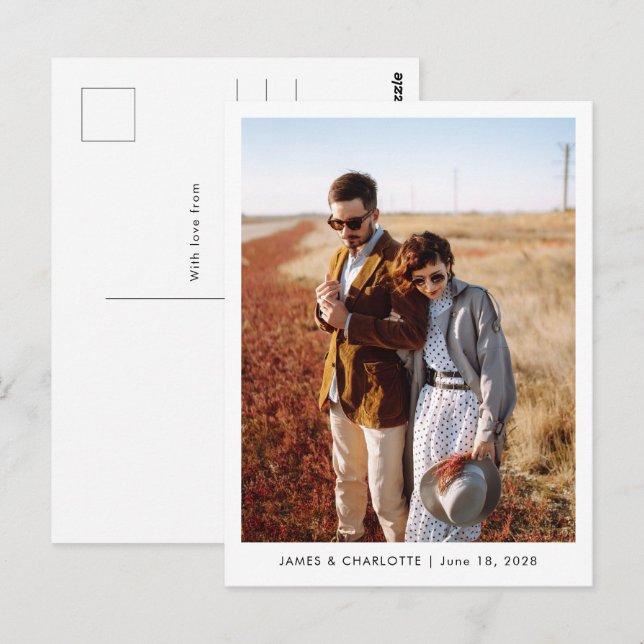 Gästebuch für Hochzeitspostkarten - individuelles  Postkarte (Vorne/Hinten)