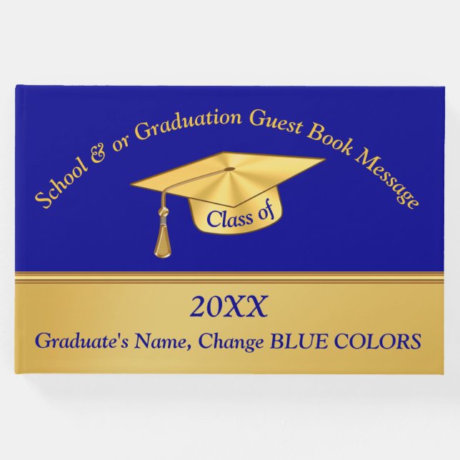 Gästebuch für personalisierte Graduierungspartei (Vorderseite)