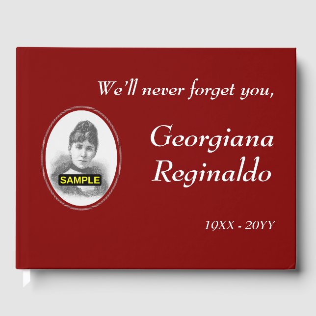 Gästebuch für schlichtes und individuelles Beileid (Vorderseite)