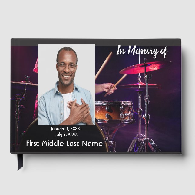 Gästebuch für Trauerfeier Drummer (Vorderseite)