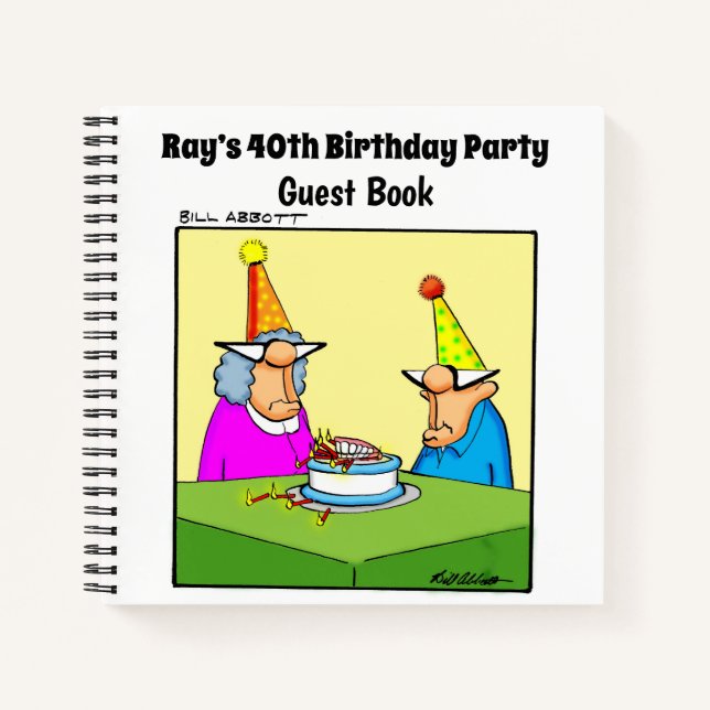 Gästebuch für unglaublich witzig Geburtstagsparty Notizbuch (Vorderseite)