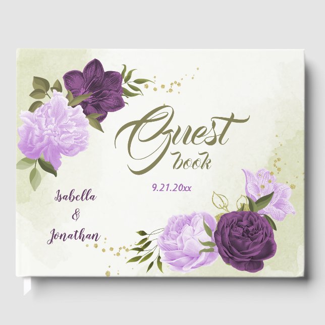 Gästebuch für violette Blätter (Vorderseite)