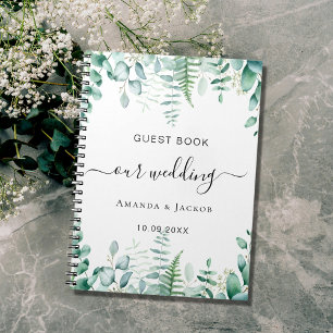 Gästebuch Hochzeit Eukalyptus Grünwald Notizblock