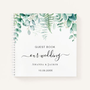Gästebuch Hochzeit Eukalyptus Grünwald Notizbuch