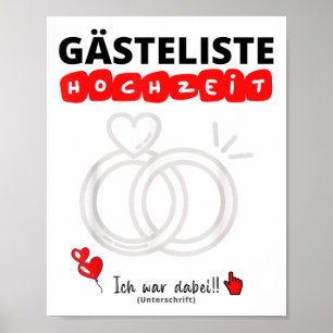 Gästebuch Hochzeit Frau Mann Brie und Gast Groom