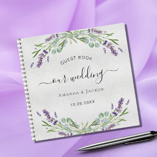 Gästebuch Hochzeit Silberlavender eucalyptus Notizbuch