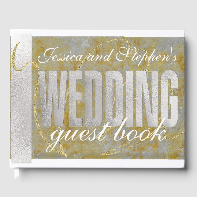 Gästebuch Hochzeit Silver Lining (Vorderseite)