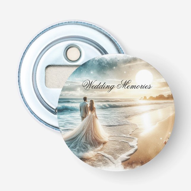 Gästebuch Hochzeiten für Erinnerungen Flaschenöffner (Vorderseite)