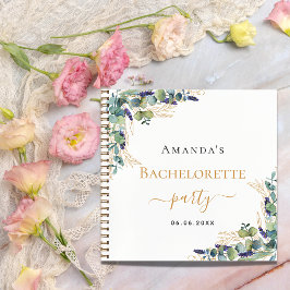 Gästebuch Junggeselinnen-Abschied Eukalyptus grün Notizbuch