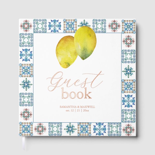 Gästebuch Lemons & Botanicals (Vorderseite)