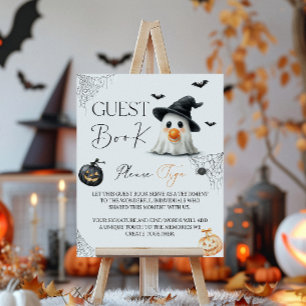 Gästebuch Little Boo Baby Dusche Halloween