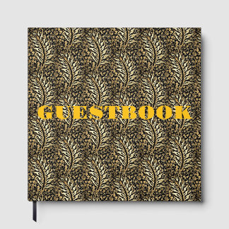 Gästebuch mit Goldblatt-Design
