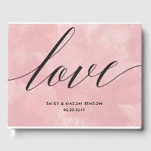 Gästebuch mit Liebe-Kalligrafie