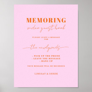 Gästebuch-Nachrichtenposter Memoring Poster