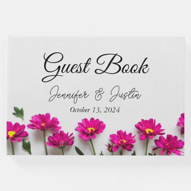 Gästebuch Pink Daisy (Vorderseite)