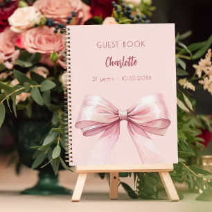 Gästebuch Rosa-Bug Geburtstag Notizbuch